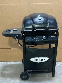 OUTBACK OMEGA 250 2-BURNER GAS BBQ IN BLACK - RRP £189.99: LOCATION - A7