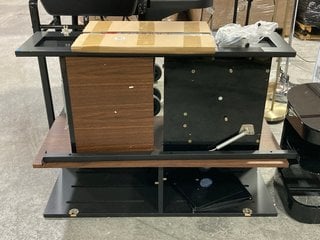 BLACK AND BROWN TV UNIT: LOCATION - A7