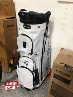 TAYLORMADE TM23 PRO CART US GOLF BAG IN WHITE RRP £129: LOCATION - A1