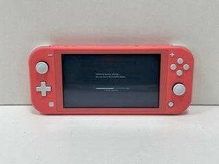 NINTENDO SWITCH LITE 32 GB GAMES CONSOLE (ORIGINAL RRP - £199) IN CORAL: MODEL NO HDH-001 (WITH MAINS POWER ADAPTER) [JPTM127728]