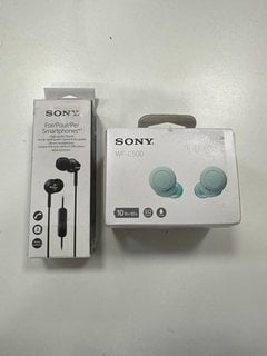 SONY MDR-EX110AP & WF-C500 EARPHONES (WITH BOX) [JPTM127858]