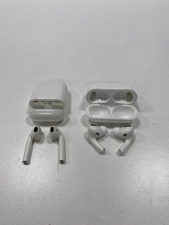 2 PAIRS OF AIRPODS EARBUDS IN WHITE (WITH CHARGING CASE) [JPTM127650]