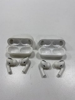 2 PAIRS OF AIRPODS EARBUDS IN WHITE (WITH CHARGING CASE) [JPTM127655]