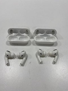 2 PAIRS OF AIRPODS EARBUDS IN WHITE (WITH CHARGING CASE) [JPTM127647]