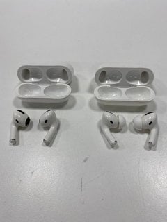 2 PAIRS OF AIRPODS EARBUDS IN WHITE (WITH CHARGING CASE) [JPTM127630]