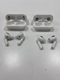 2 PAIRS OF AIRPODS EARBUDS IN WHITE (WITH CHARGING CASE) [JPTM127672]