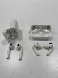 2 PAIRS OF AIRPODS EARBUDS IN WHITE (WITH CHARGING CASE) [JPTM127674]