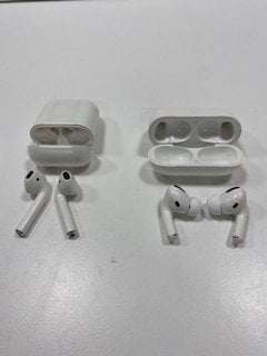 2 PAIRS OF AIRPODS EARBUDS IN WHITE (WITH CHARGING CASE) [JPTM127627]