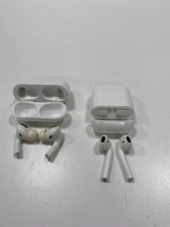 2 PAIRS OF AIRPODS EARBUDS IN WHITE (WITH CHARGING CASE) [JPTM127614]