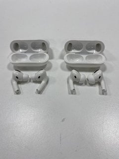 2 PAIRS OF AIRPODS EARBUDS IN WHITE (WITH CHARGING CASE) [JPTM127599]