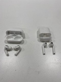 2 PAIRS OF AIRPODS EARBUDS IN WHITE (WITH CHARGING CASE) [JPTM127643]