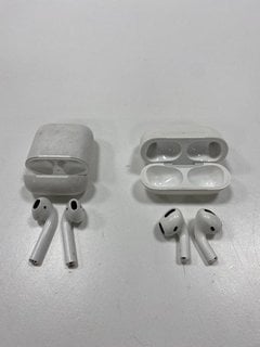 2 PAIRS OF AIRPODS EARBUDS IN WHITE (WITH CHARGING CASE) [JPTM127615]