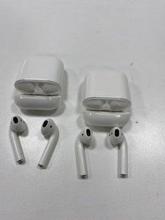 2 PAIRS OF AIRPODS EARBUDS IN WHITE (WITH CHARGING CASE) [JPTM127570]