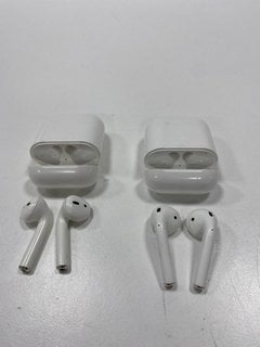 2 PAIRS OF AIRPODS EARBUDS IN WHITE (WITH CHARGING CASE) [JPTM127613]