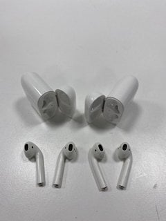 2 PAIRS OF AIRPODS EARBUDS IN WHITE (WITH CHARGING CASE) [JPTM127563]