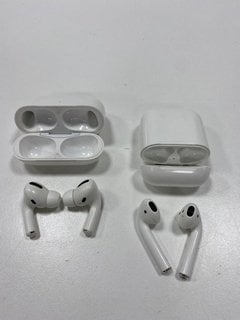 2 PAIRS OF AIRPODS EARBUDS IN WHITE (WITH CHARGING CASE) [JPTM127593]