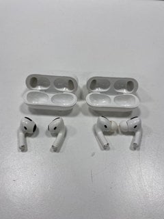 2 PAIRS OF AIRPODS EARBUDS IN WHITE (WITH CHARGING CASE) [JPTM127606]