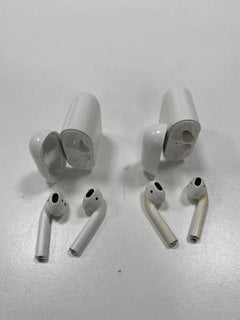 2 PAIRS OF AIRPODS EARBUDS IN WHITE (WITH CHARGING CASE) [JPTM127561]