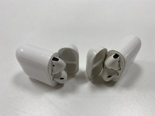 2 PAIRS OF AIRPODS EARBUDS IN WHITE (WITH CHARGING CASE) [JPTM127575]