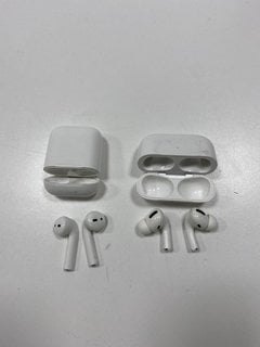 2 PAIRS OF AIRPODS EARBUDS IN WHITE (WITH CHARGING CASE) [JPTM127588]