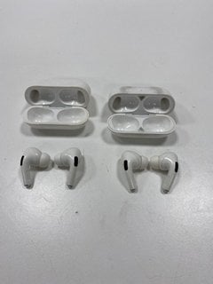 2 PAIRS OF AIRPODS EARBUDS IN WHITE (WITH CHARGING CASE) [JPTM127609]