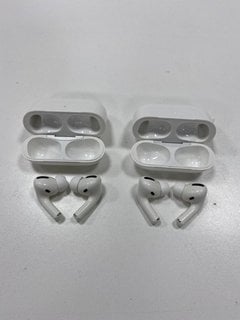 2 PAIRS OF AIRPODS EARBUDS IN WHITE (WITH CHARGING CASE) [JPTM127566]