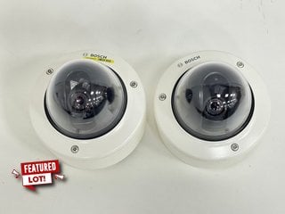 2 X BOSCH DOME SECURITY CAMERAS [JPTM127370]