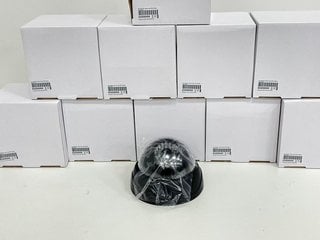 10 X DUMMY/DECOY DOME CAMERAS WITH GLOWING IR LEDS (ORIGINAL RRP - £179) IN BLACK: MODEL NO DKY030B (UNUSED RETAIL) [JPTM127427]