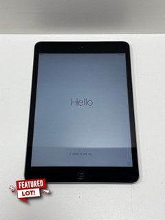 APPLE IPAD MINI 16 GB TABLET WITH WIFI IN SPACE GREY: MODEL NO A1432 (UNIT ONLY) [JPTM126724]