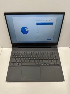 HP VICTUS 16-E0019NA 512GB LAPTOP IN BLACK: MODEL NO 4H5B6EA#ABU. AMD RYZEN 5 5600H @ 3.30GHZ, 8GB RAM, 16.1" SCREEN, NVIDIA GEFORCE RTX 3050 [JPTM127716]