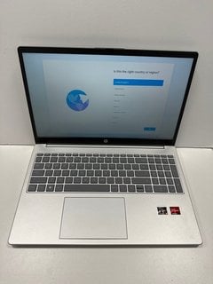 HP 15-FC0008NA 256GB LAPTOP IN SILVER: MODEL NO 893D9EA#ABU. AMD RYZEN 5 7520U @ 2.80 GHZ, 8GB RAM, 15.6" SCREEN, AMD RADEON GRAPHICS [JPTM127788]