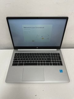 HP CHROMEBOOK 15A-NA0005NA 128GB LAPTOP IN SILVER: MODEL NO 8B2R5EA#ABU. INTEL PENTIUM SILVER N6000 @ 1.10GHZ, 4GB RAM, 15.6" SCREEN [JPTM127781]