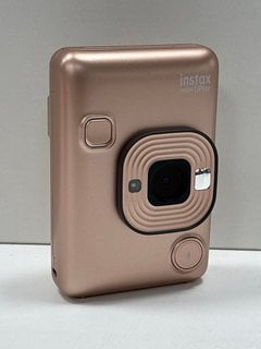 FUJIFILM INSTAX MINI LIPLAY INSTANT CAMERA IN BLUSH GOLD (WITH BOX) [JPTM127562]