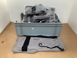 QTY OF GREY MAX'S BASKETBALL SHORTS IN VARIOUS SIZES: LOCATION - E9