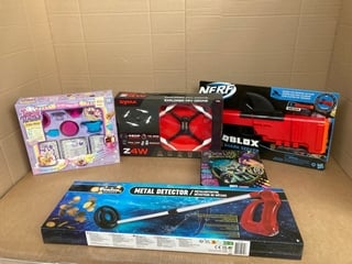 5 X ASSORTED CHILDRENS TOYS TO INCLUDE PICELO PHOSPHO 2D AND SYMA EXPLORER FPV DRONE: LOCATION - E10