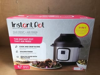 INSTANT POT DUO CRISP + AIR FRYER - RRP £149.33: LOCATION - E12