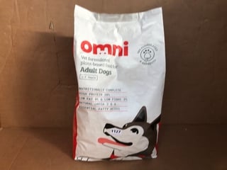 OMNI VEGAN DOG FOOD 10KG BBE: NOV 2025: LOCATION - E12