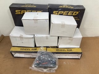 10 X ASSORTED ITEMS TO INCLUDE 4 X SPEED WHEEL RIMS FOR ACTIVA: LOCATION - H4