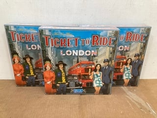 3 X DAYS OF WONDER TICKET TO RIDE LONDON BOARD GAMES: LOCATION - H5