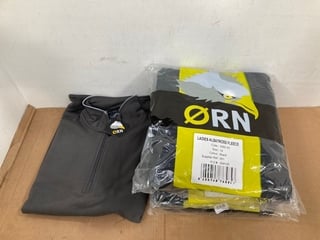 3X ORN LADIES ALBATROSS BLACK FLEECES UK SIZE 14 TO ALSO INCLUDE ORN GROUSE QUARTER ZIP SWEATSHIRT IN GRAPHITE UK SIZE XL: LOCATION - H6