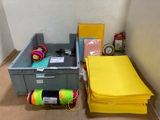 QTY OF ASSORTED OFFICE EQUIPMENT ITEMS TO INCLUDE MERRIMEN 3PK PACKAGING TAPE AND 3M COMMAND LARGE PICTURE HANGING STRIPS: LOCATION - H7