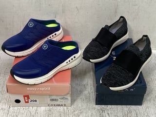 CLARKS WOMENS UN RIO KNIT MULE IN BLACK UK SIZE 5 TO ALSO INCLUDE EASY - SPIRIT CHIARA 2 - ACTIVE LEISURE MULE IN NAVY BLUE UK SIZE 5.5: LOCATION - H8