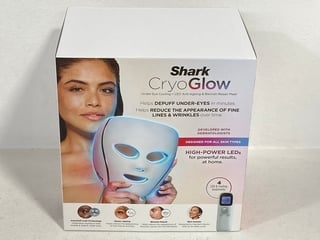 SHARK CRYO GLOW UNDER-EYE COOLING & LED ANTI-AGEING & BLEMISH REPAIR MASK - FW312UK - BLUE FROST - RRP £269.99: LOCATION - FRONT BOOTH