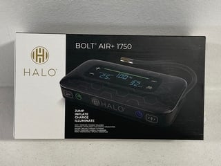 HALO BOLT AIR+ CAR JUMP STARTER AND AIR COMPRESSOR IN BLACK MARBLE - RRP £150: LOCATION - FRONT BOOTH