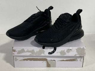 NIKE AIR MAX 270 TRAINERS IN BLACK UK SIZE 5.5 - RRP £144: LOCATION - FRONT BOOTH