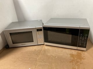 PANASONIC NN-E28JMM 20L DIGITAL MICROWAVE OVEN IN SILVER TO ALSO INCLUDE SHARP YC-MS252A 25L DIGITAL MICROWAVE OVEN IN SILVER: LOCATION - I13