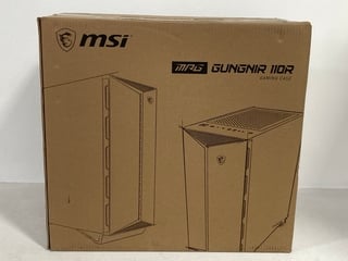 MSI MPG GUNGNIR 110R MID TOWER ATX GAMING PC CASE IN BLACK: LOCATION - FRONT BOOTH