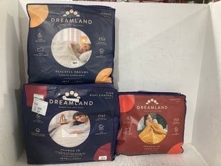 3 X ASSORTED DREAMLAND HEATED THROWS TO INCLUDE PEACEFUL DREAMS WARMING OVER BLANKET: LOCATION - I3