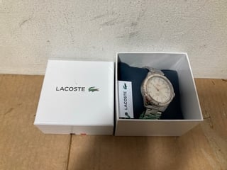 LACOSTE SANTORINI WOMENS STEEL WATCH - RRP £149.99: LOCATION - I2