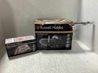 RUSSELL HOBBS COMPACT XS CYLINDER VACUUM CLEANER TO ALSO INCLUDE RUSSELL HOBBS PEARL GLIDE ROSE IRON: LOCATION - I1